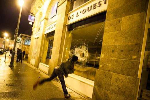 manif antifa à Rennes